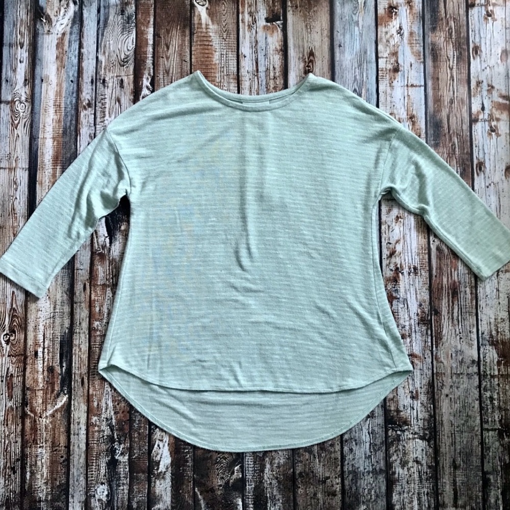 Old Navy Mint Striped Tunic Top - L (10-12)